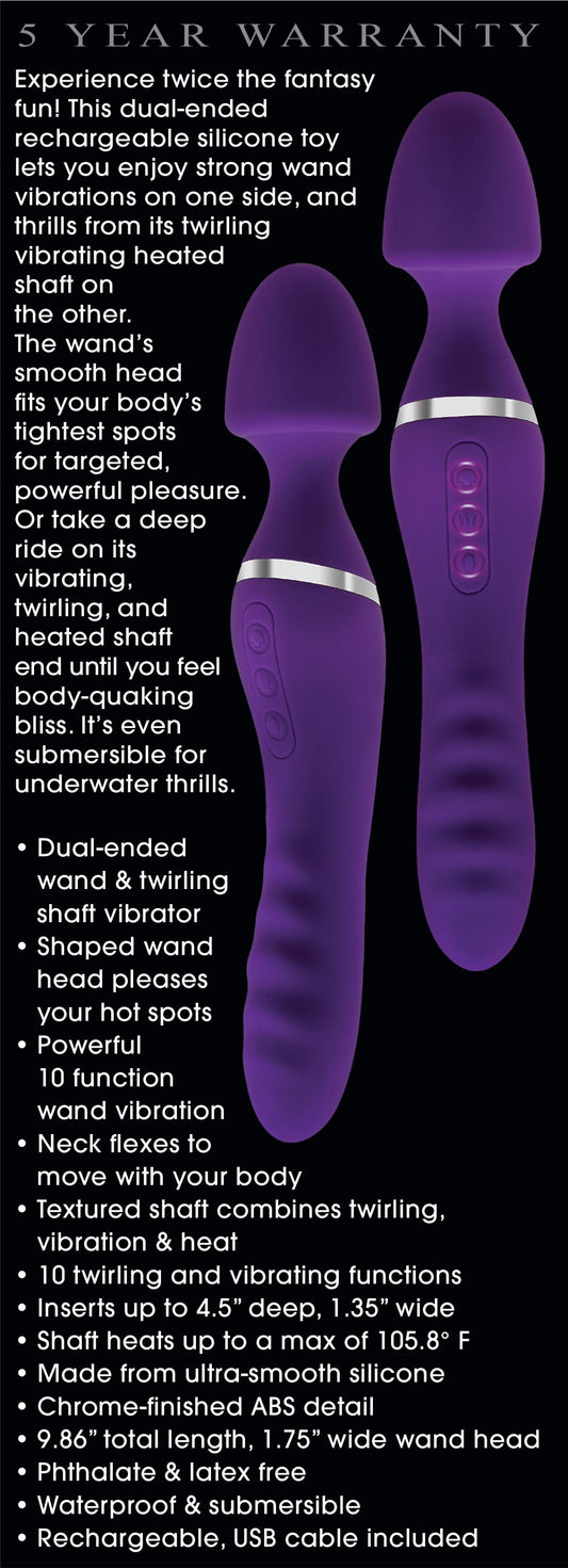 The Dual End Twirling Wand - Purple
