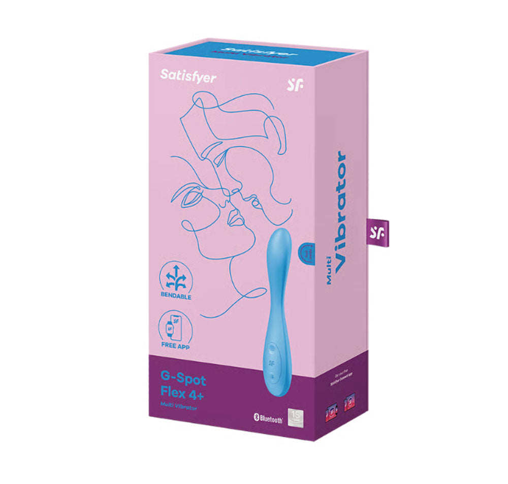 Satisfyer G-Spot Flex 4 Connect App - Multi Vibrator - Blue – Not Very  Vanilla