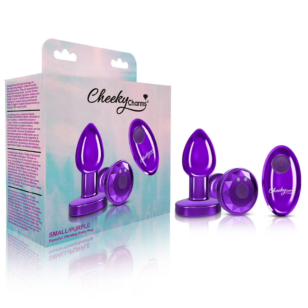 Cheeky Charms - Rechargeable Vibrating Metal Butt Plug With Remote Con –  Not Very Vanilla