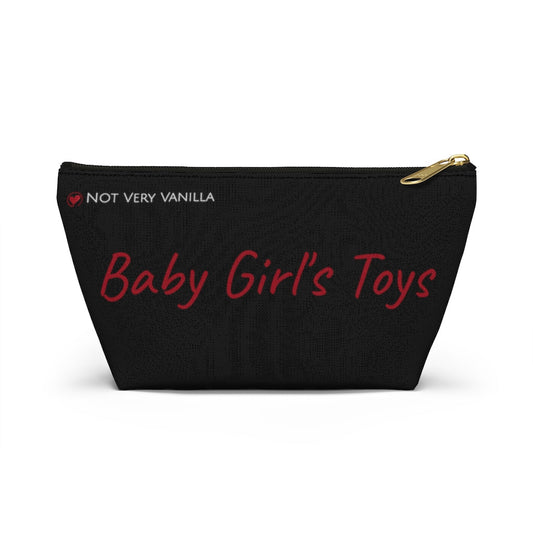 T-bottom Toy Pouch - Black (Baby Girl’s Toys)