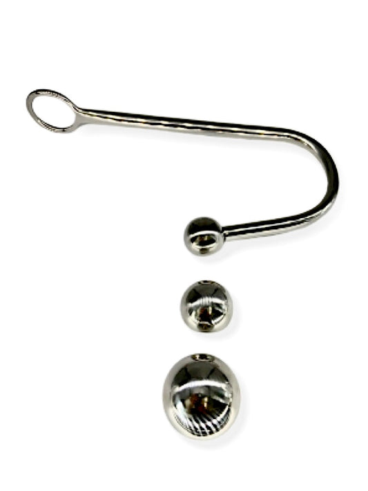 Anal hook with interchangable balls