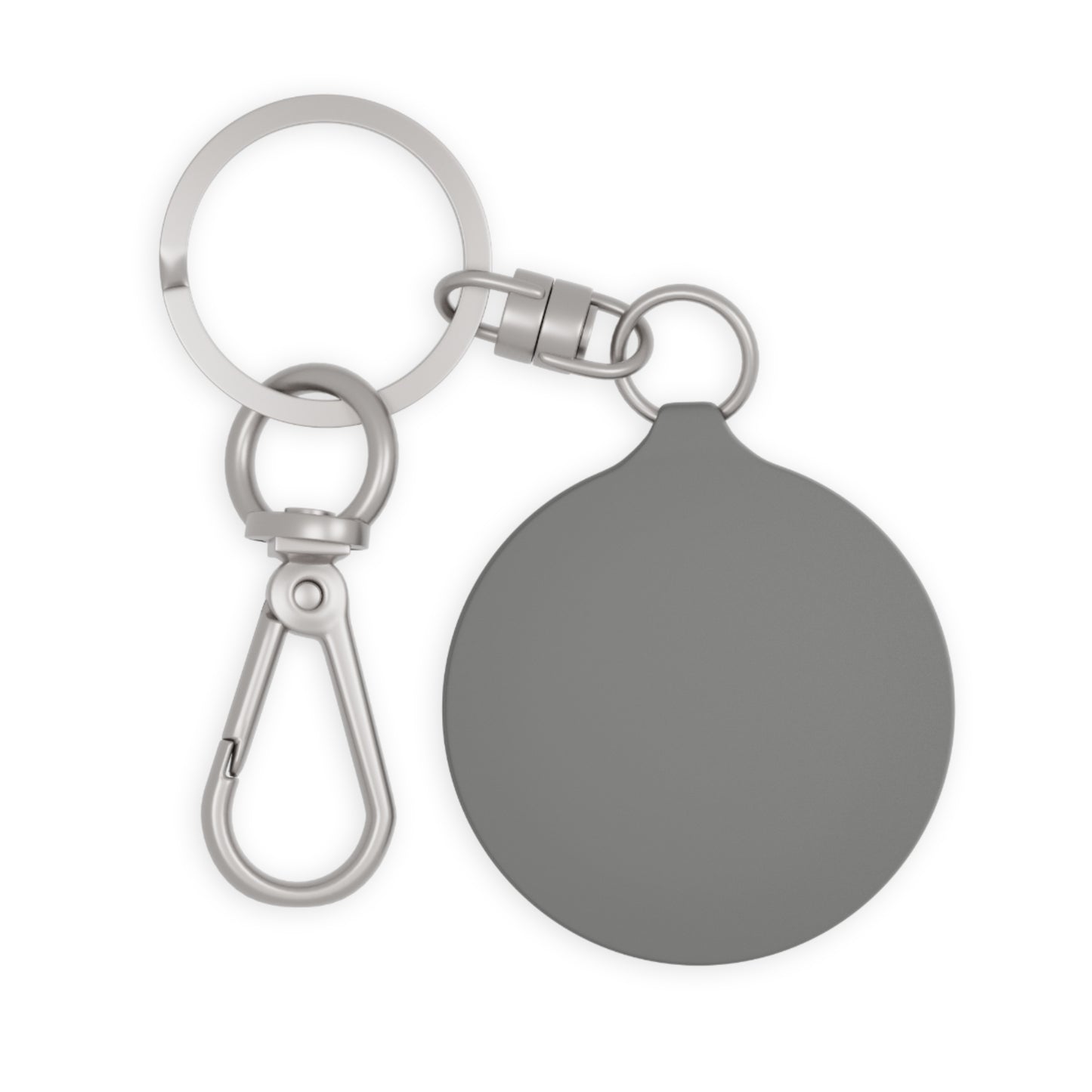 Full Logo White Round Keyring Tag - Not Very Vanilla