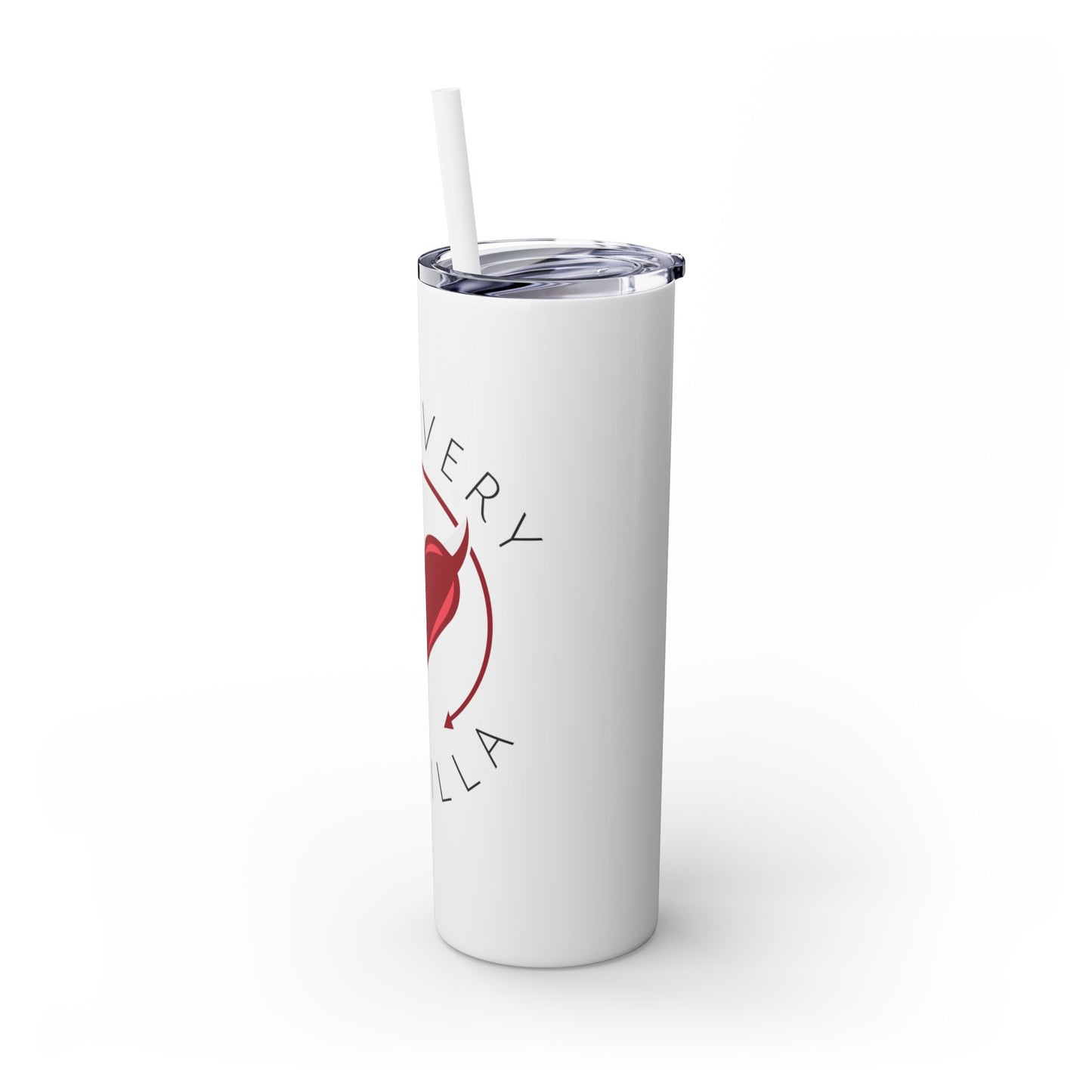 Skinny Tumbler with Straw, 20oz - Not Very Vanilla