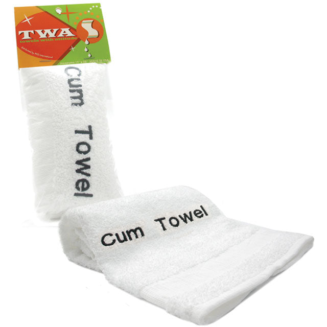 Towels With Attitude - Cum Towel - Not Very Vanilla