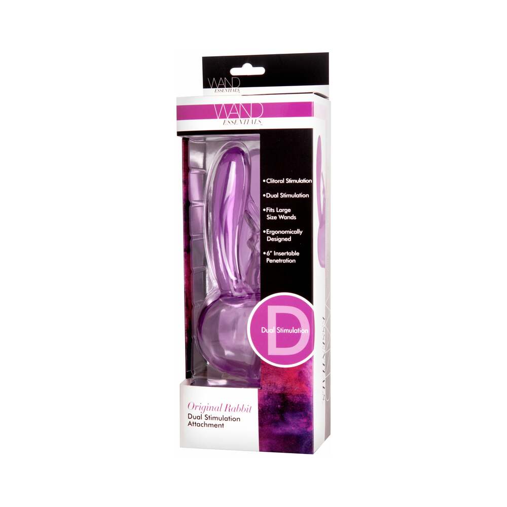 Wand Essentials Rabbit Attachment (Purple) - Not Very Vanilla