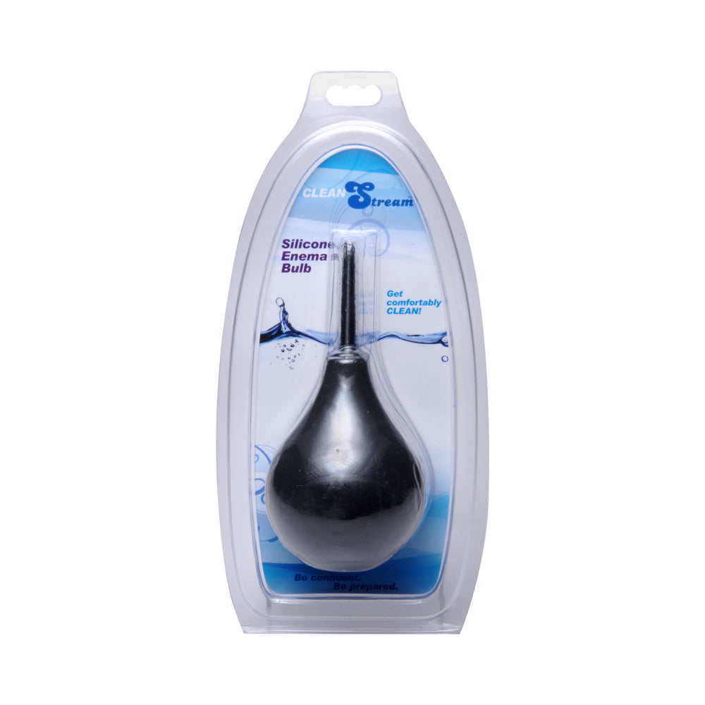 CleanStream Thin Tipped Enema Bulb Black - Not Very Vanilla