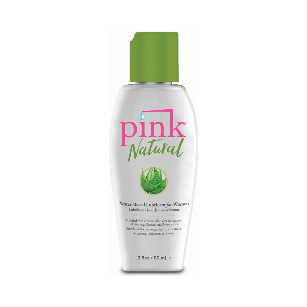 Pink Natural Water-Based Lubricant 2.8 oz. - Not Very Vanilla