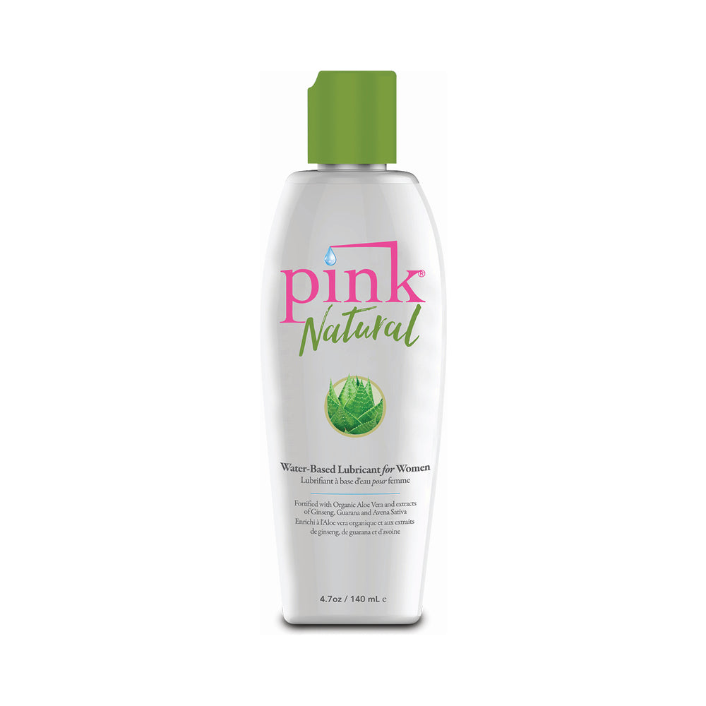 Pink Natural Water-Based Lubricant 4.7 oz. - Not Very Vanilla