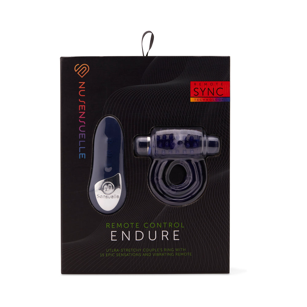 Nu Sensuelle Endure Remote Control Couple's Ring Blue - Not Very Vanilla