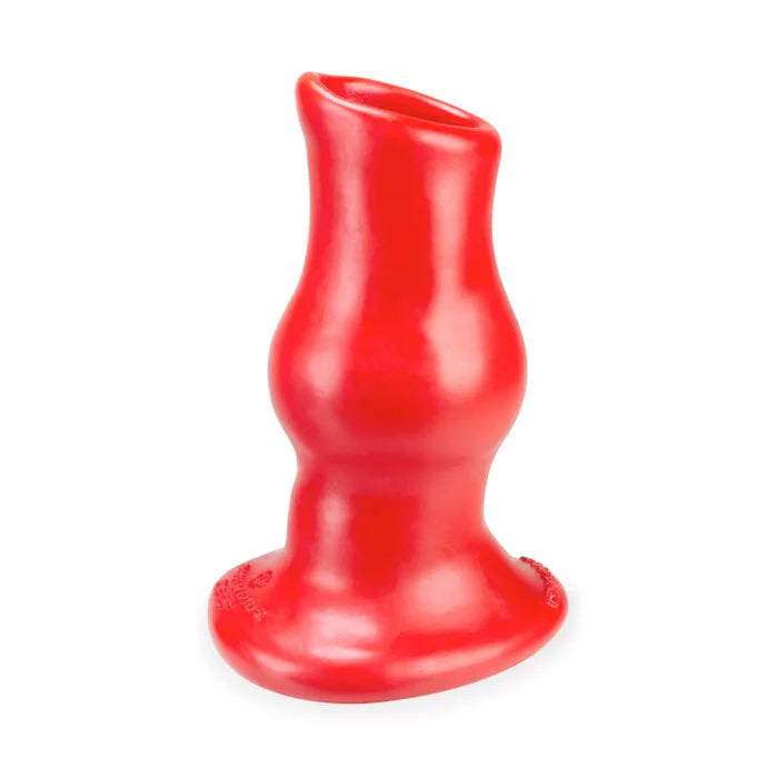 OxBalls Pig Hole Deep-2, Hollow Plug, Medium, Red - Not Very Vanilla