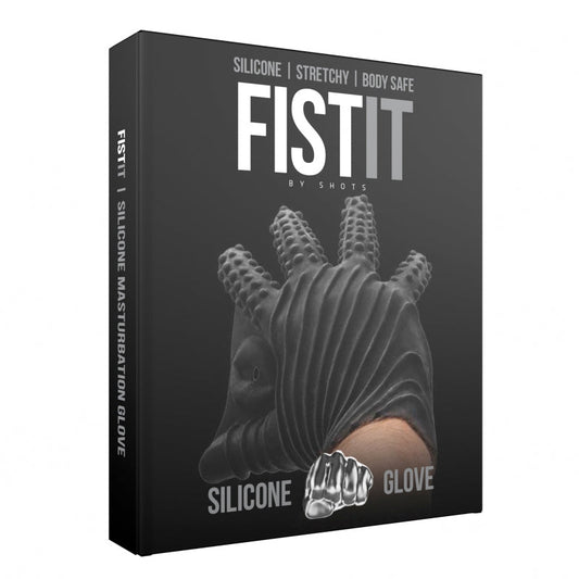 Shots Fist It Silicone Masturbation Glove Black - Not Very Vanilla