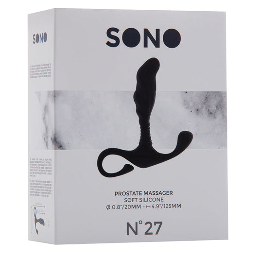 SONO No. 27 Soft Silicone Prostate Massager Black - Not Very Vanilla