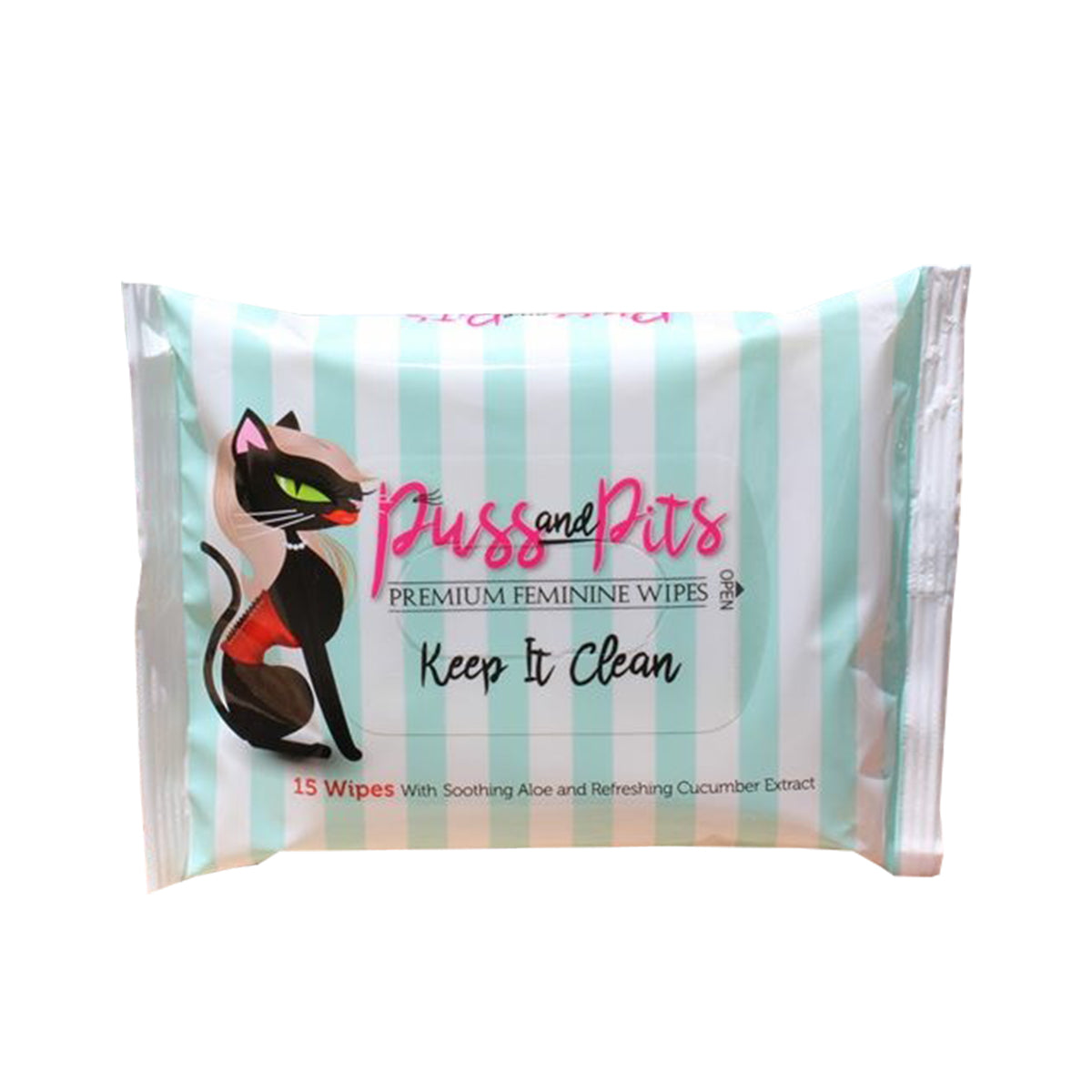 Puss and Pits Wipes 15-Pack - Not Very Vanilla