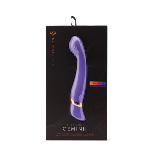 Nu Sensuelle Geminii Xlr8 14 Func Double Motor Vibe - Ultra Violet - Not Very Vanilla