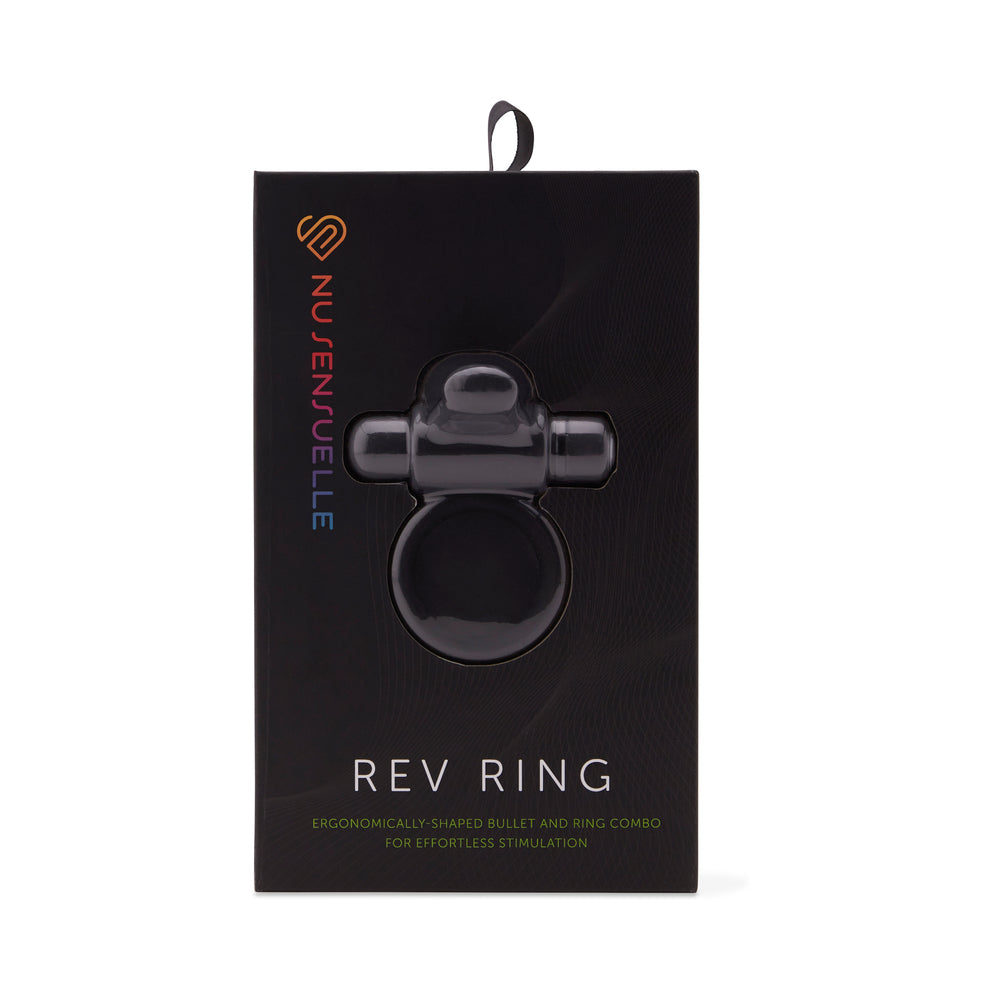 Nu Sensuelle Rev Bullet Ring with Tongue Black - Not Very Vanilla