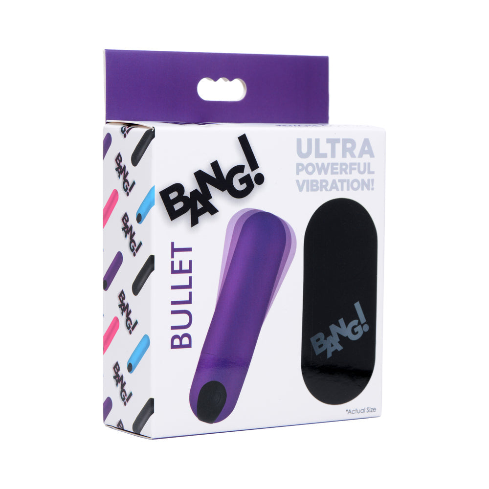 BANG! Vibrating Bullet with Remote Control Purple - Not Very Vanilla