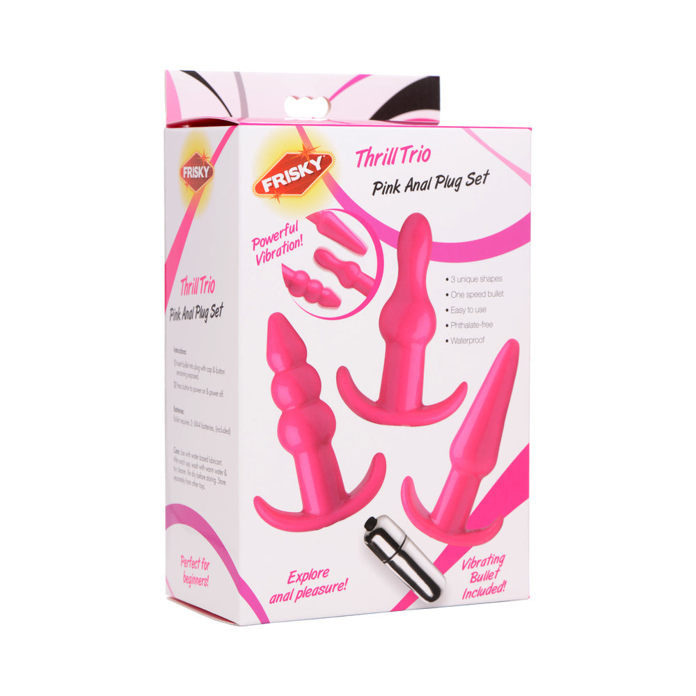 Thrill Trio Pink Anal Plug Set - Not Very Vanilla