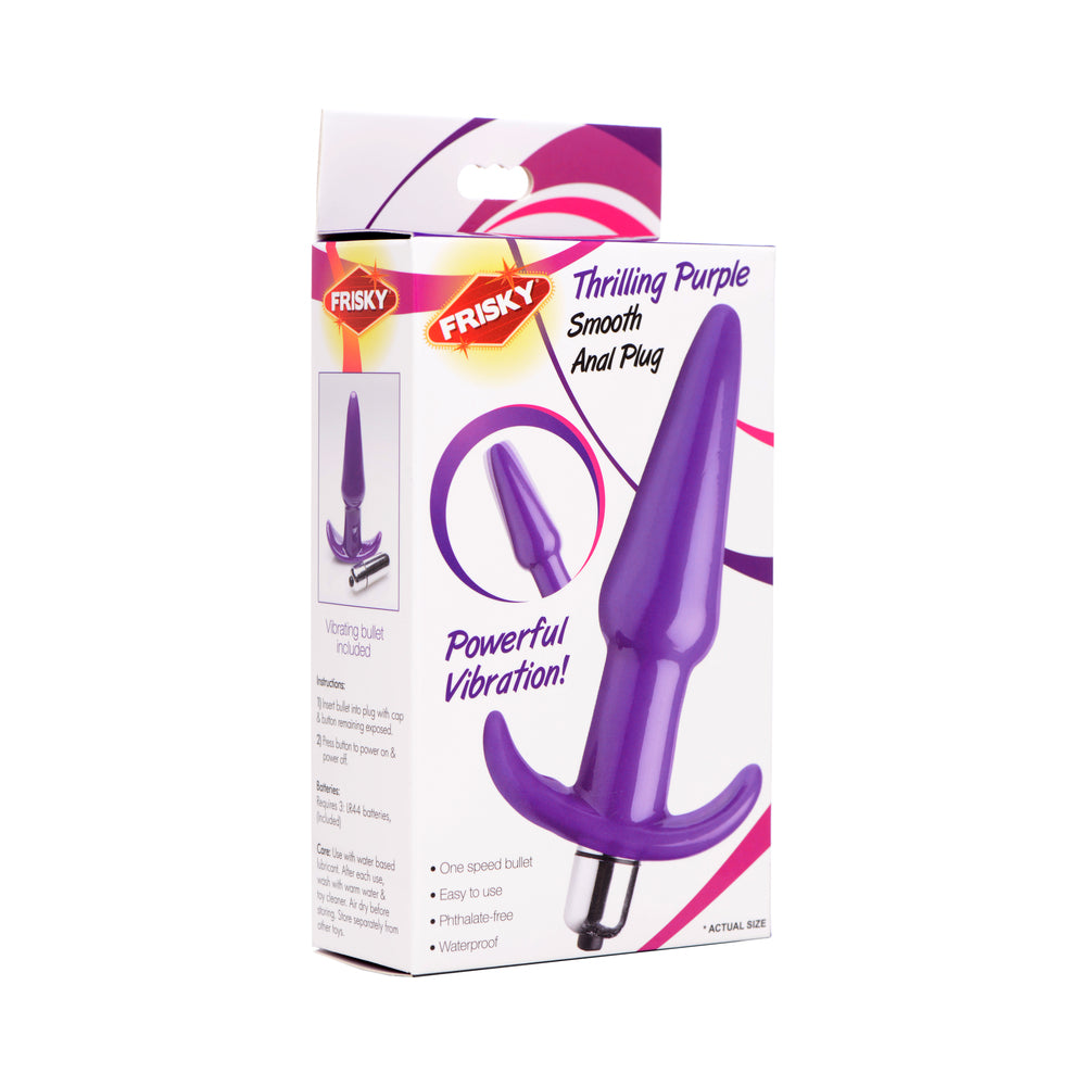 Thrilling Purple Smooth Anal Plug - Not Very Vanilla