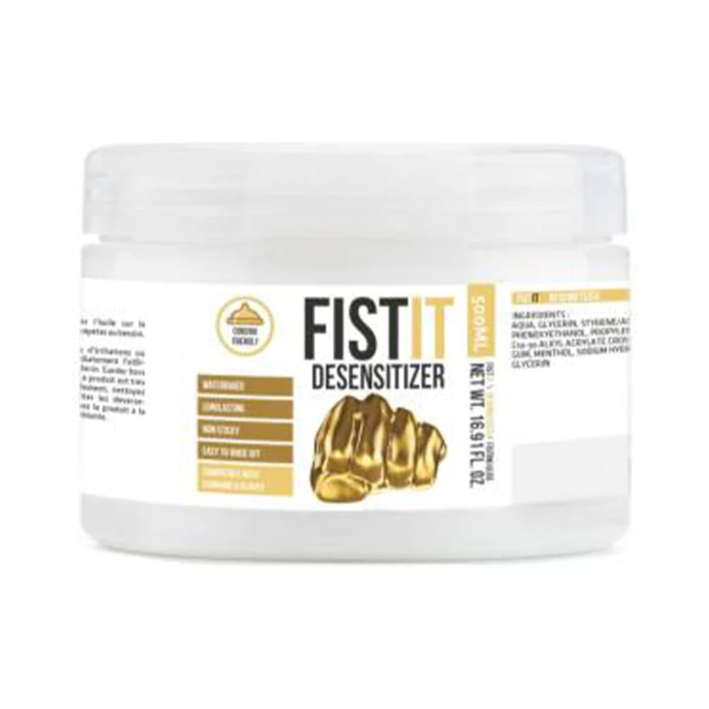 Shots Fist It Desensitizer Water-Based Numbing Lubricant 500ml / 17 oz. - Not Very Vanilla