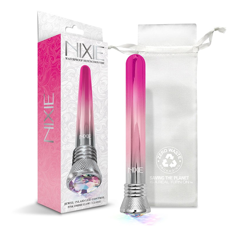 Nixie 10-Function Waterproof Classic Vibe - Pink Ombre Glow - Not Very Vanilla