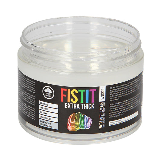 Fist It Extra Thick Water-Based Fisting Lube Rainbow Edition 16.9 oz. - Not Very Vanilla