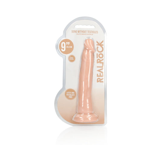 RealRock Realistic 9 in. Dildo With Suction Cup Beige - Not Very Vanilla