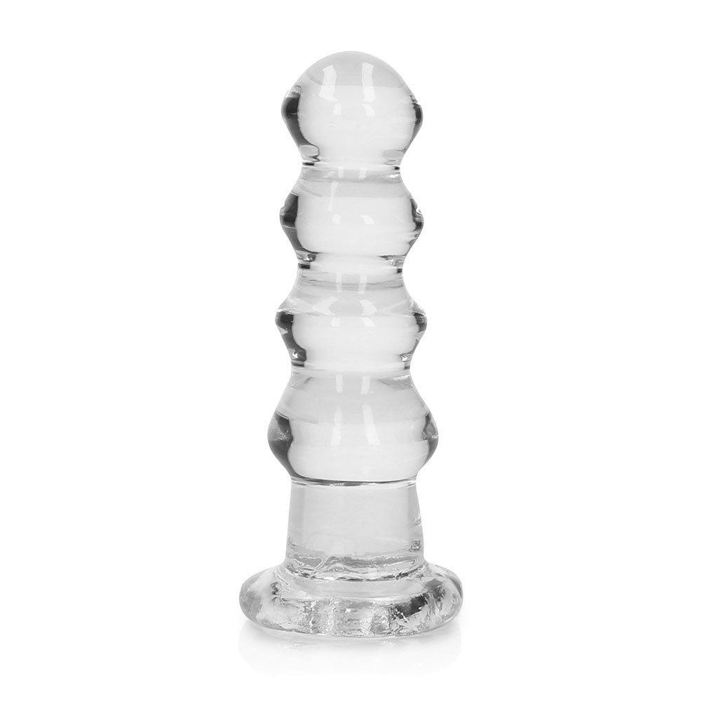 RealRock Crystal Clear Curvy 5.5 in. Dildo/Plug Clear - Not Very Vanilla