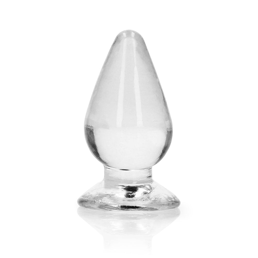 RealRock Crystal Clear 3.5 in. Anal Plug Clear - Not Very Vanilla