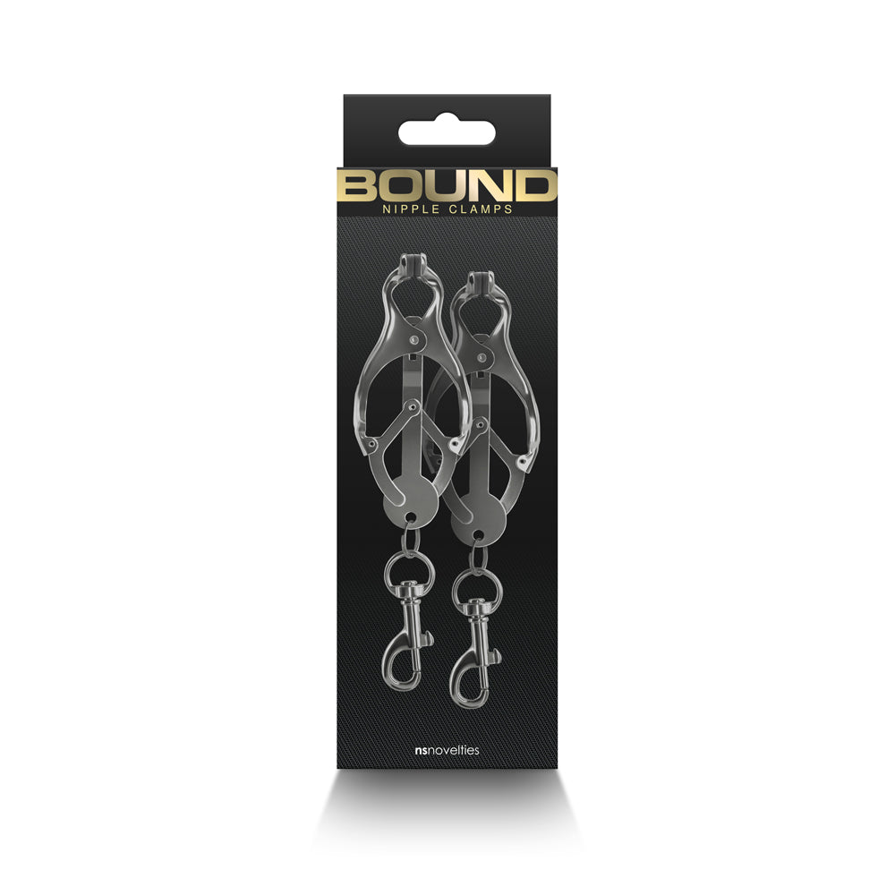 Bound Nipple Clamps C3 Gunmetal - Not Very Vanilla