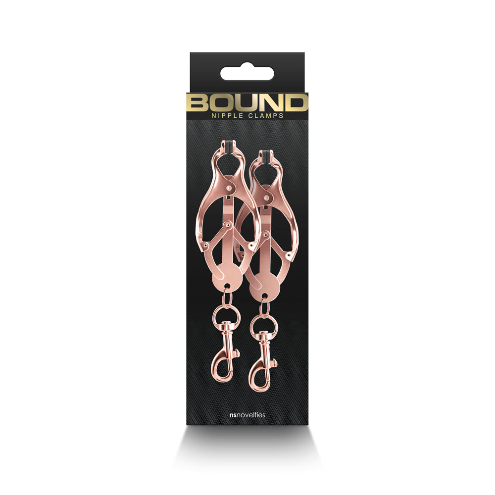 Bound Nipple Clamps C3 Rose Gold - Not Very Vanilla