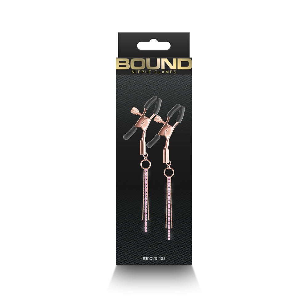 Bound Nipple Clamps D3 Rose Gold - Not Very Vanilla