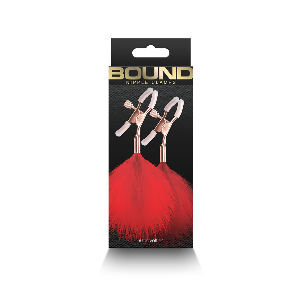 Bound Nipple Clamps F1 Red - Not Very Vanilla