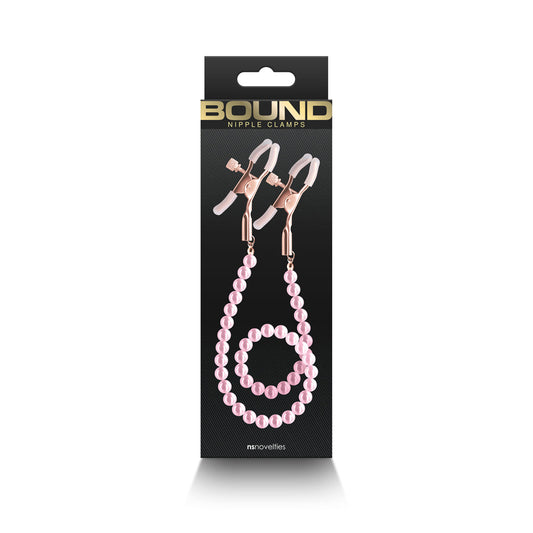 Bound Nipple Clamps DC1 Pink - Not Very Vanilla