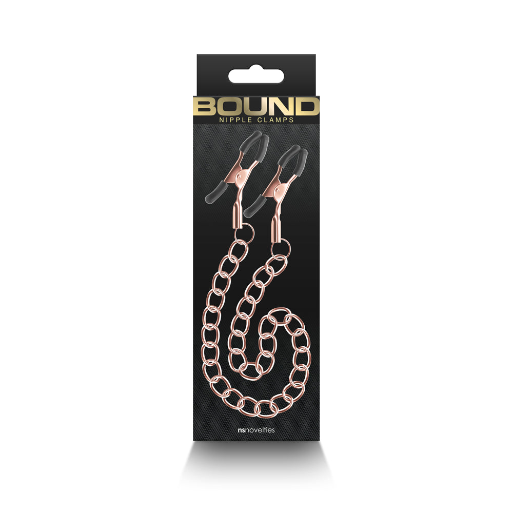 Bound Nipple Clamps DC2 Rose Gold - Not Very Vanilla