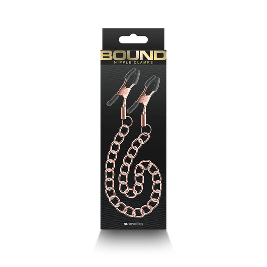 Bound Nipple Clamps DC2 Rose Gold - Not Very Vanilla