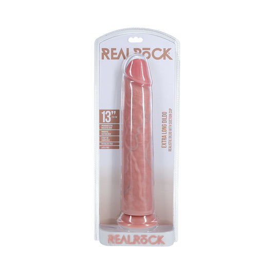 RealRock Extra Long 13 in. Dildo Beige - Not Very Vanilla