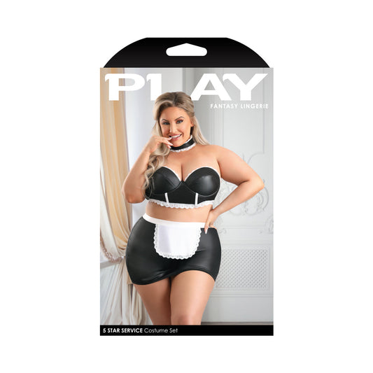 Fantasy Lingerie Play 5-Star Service Costume 1XL/2XL - Not Very Vanilla