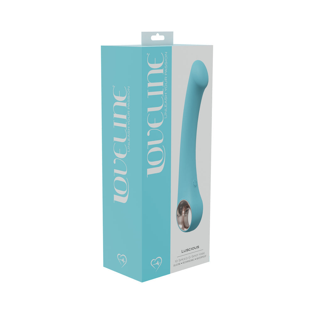 LoveLine Luscious 10 Speed G-Spot Vibe Silicone Rechargeable Waterproof Blue - Not Very Vanilla