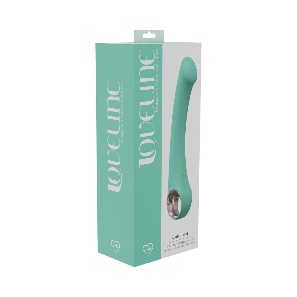 LoveLine Luscious 10 Speed G-Spot Vibe Silicone Rechargeable Waterproof Green - Not Very Vanilla