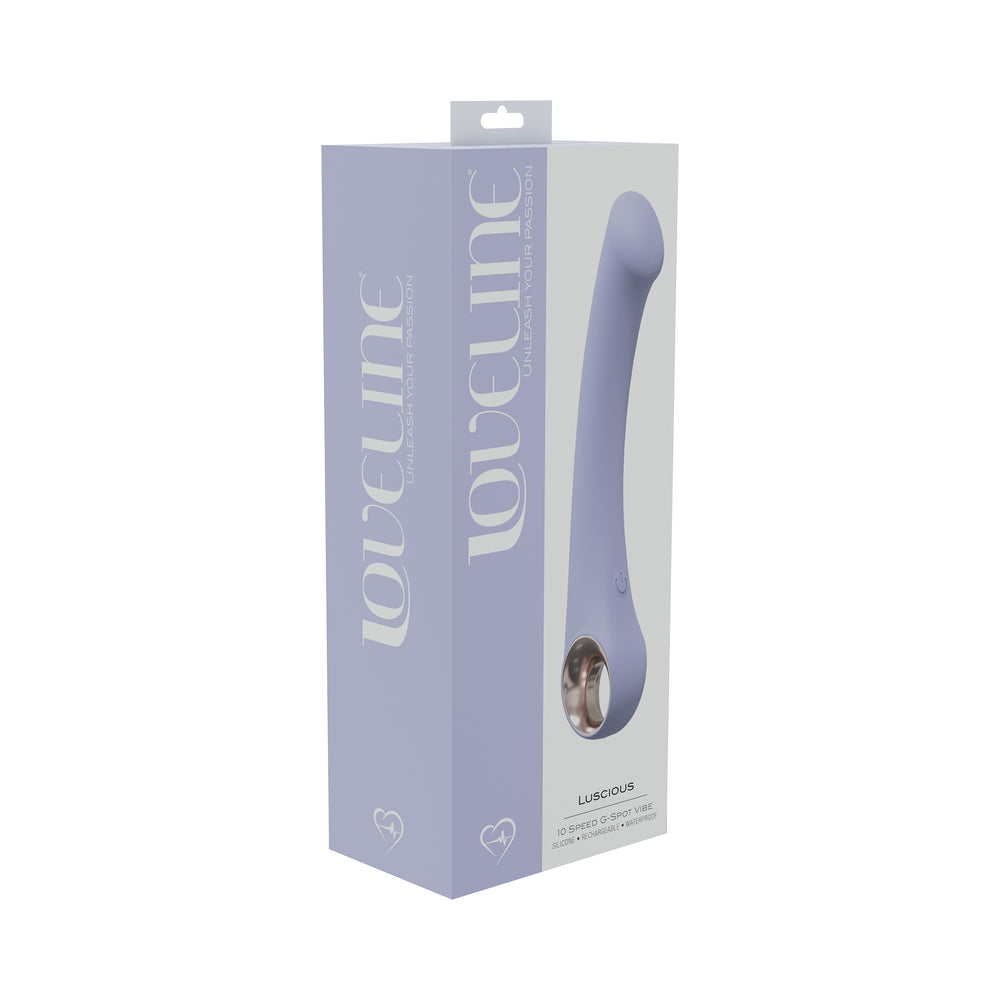 LoveLine Luscious 10 Speed G-Spot Vibe Silicone Rechargeable Waterproof Lavender - Not Very Vanilla