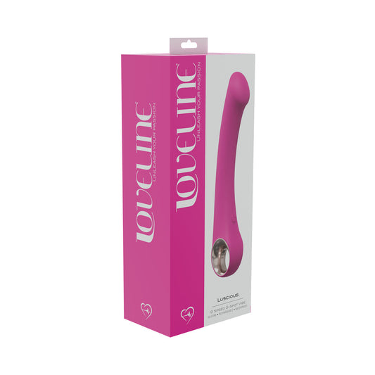 LoveLine Luscious 10 Speed G-Spot Vibe Silicone Rechargeable Waterproof Pink - Not Very Vanilla