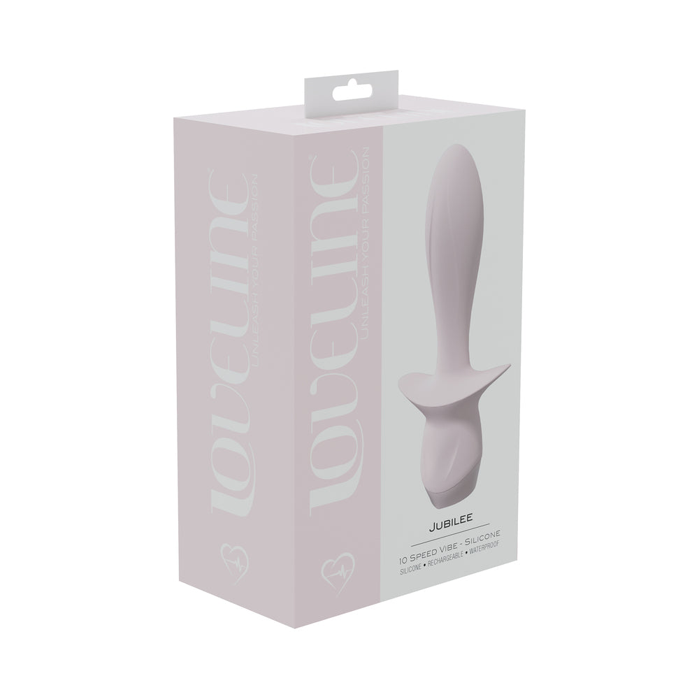 LoveLine Jubilee 10 Speed Vibe Silicone Rechargeable Waterproof Pink - Not Very Vanilla