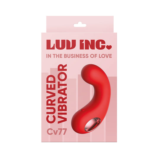 Luv Inc Cv77: Curved Vibrator Red - Not Very Vanilla