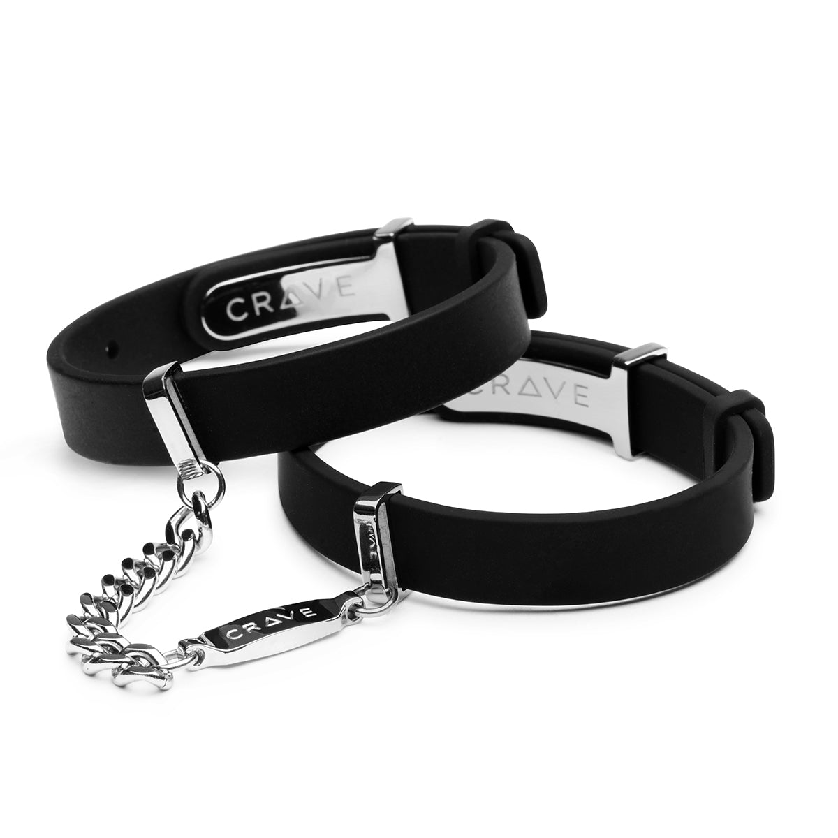 Crave ID Cuffs Black/Silver - Not Very Vanilla