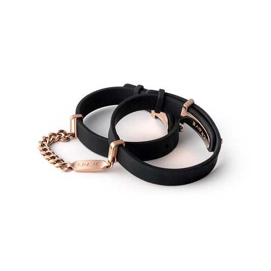 Crave ID Cuffs Black/Rose Gold - Not Very Vanilla