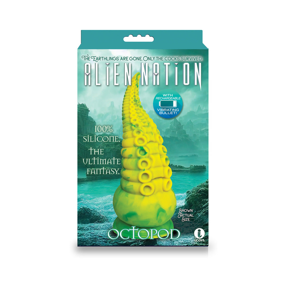 AlienNation Octopod 9 in. Vibrating Silicone Dildo - Not Very Vanilla