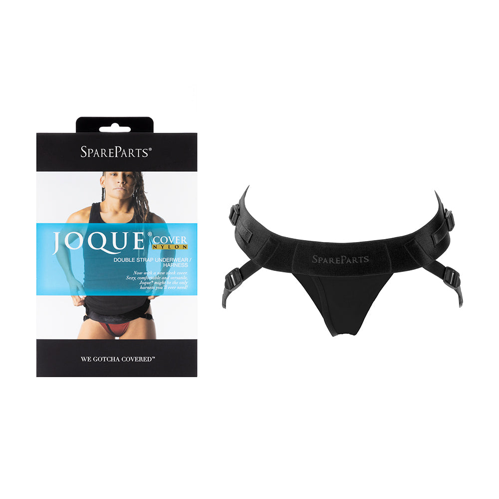 SpareParts Joque Cover Undwr Harness Black (Double Strap) Size A Nylon - Not Very Vanilla