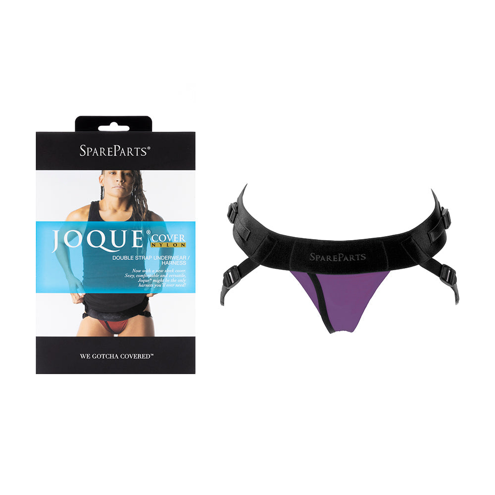 SpareParts Joque Cover Underwr Harness Purple (Double Strap) Size A Nylon - Not Very Vanilla