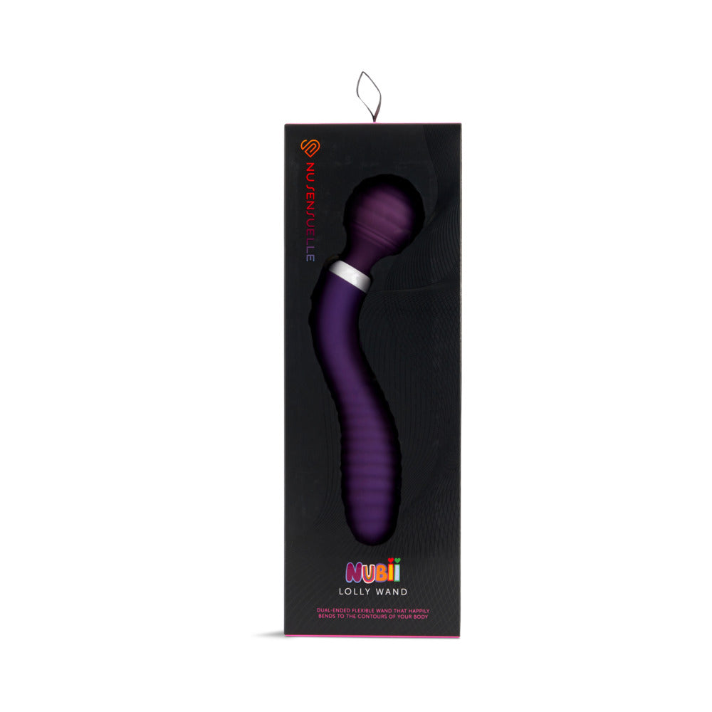 Nu Sensuelle Lolly Nubii Double-Ended Flexible Wand Purple - Not Very Vanilla