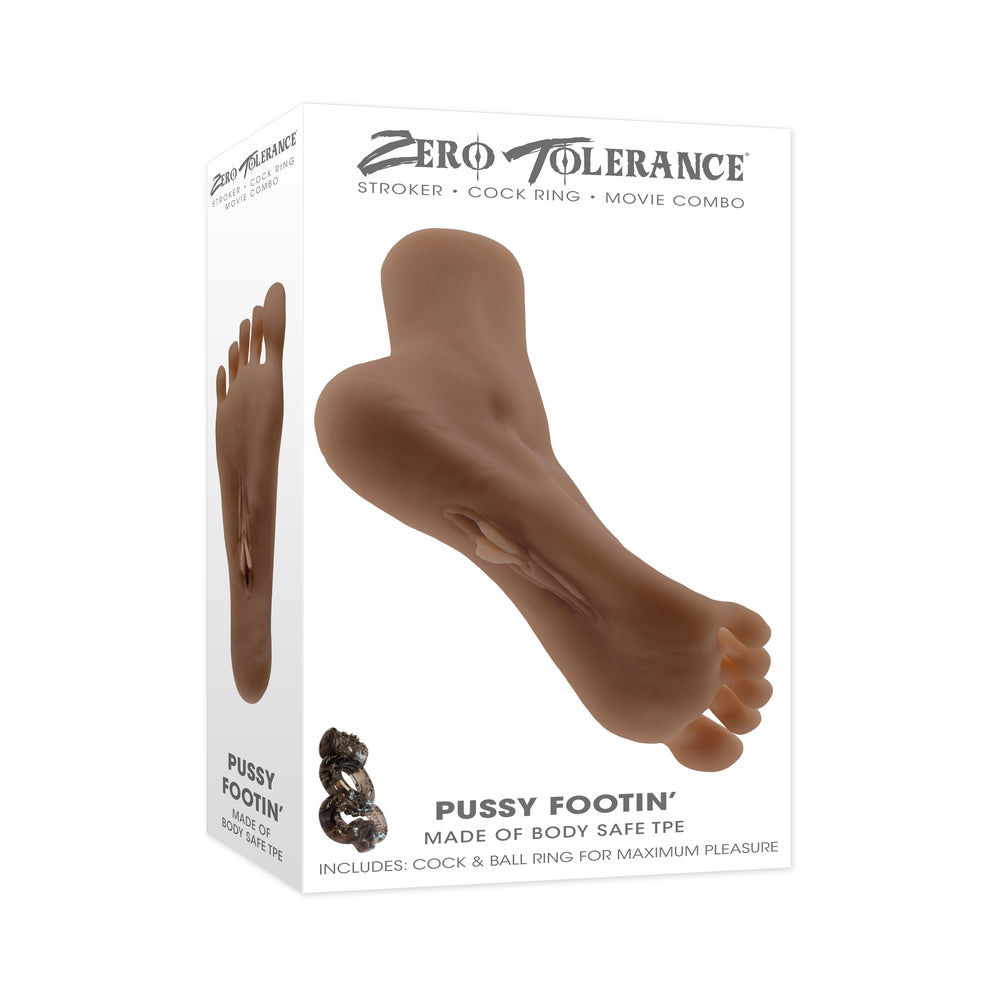 Zero Tolerance Pussy Footin Masturbator TPE Dark - Not Very Vanilla